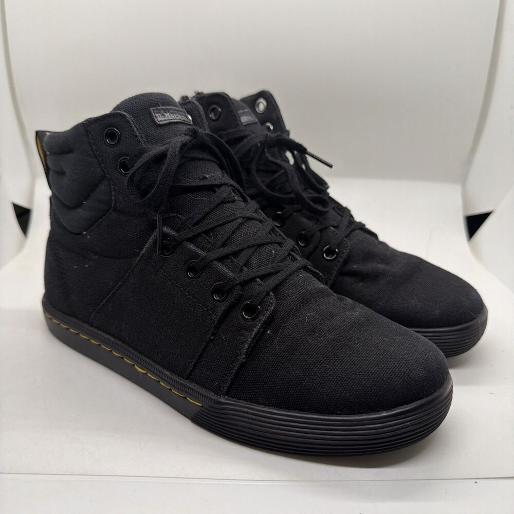 Dr. Martens ROZARYA II Black Canvas Lace Up/Zip Ankle Boots Women’s Sz 6 JY004